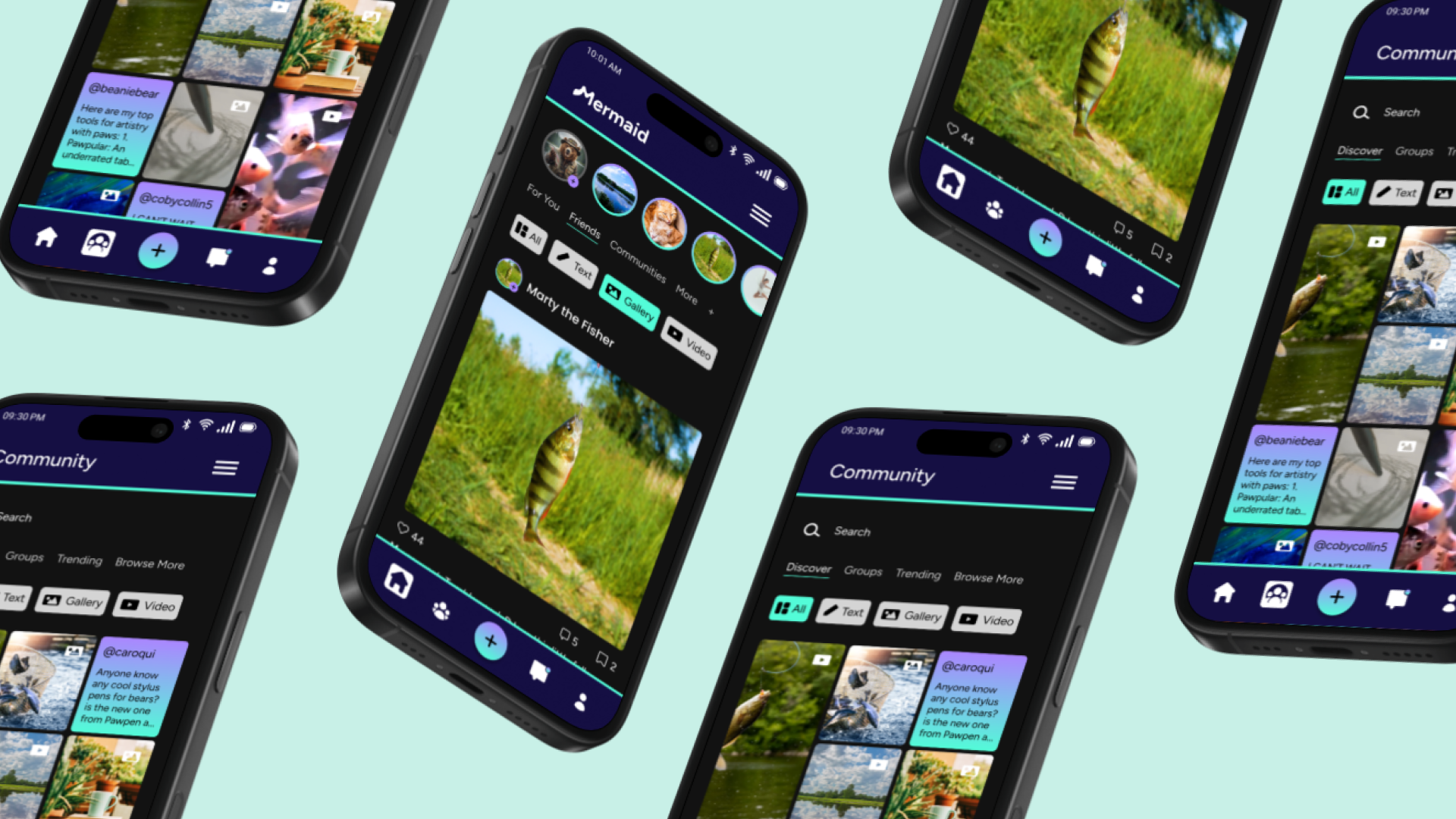 Mermaid App Mockup